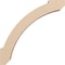 Ekena Millwork 3-inch W x 16-inch D x 16-inch H Lafayette Rough Cedar Woodgrain TimberThane Knee Brace, Primed BRCUR03X16X16LFTRCPR - alternate 3